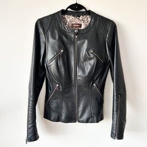 Danier Genuine Leather Biker Jacket Size XS